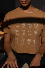 Load image into Gallery viewer, Abstract Faces Crop Tee
