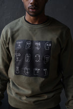 Load image into Gallery viewer, Abstract Faces Unisex Sweatshirt
